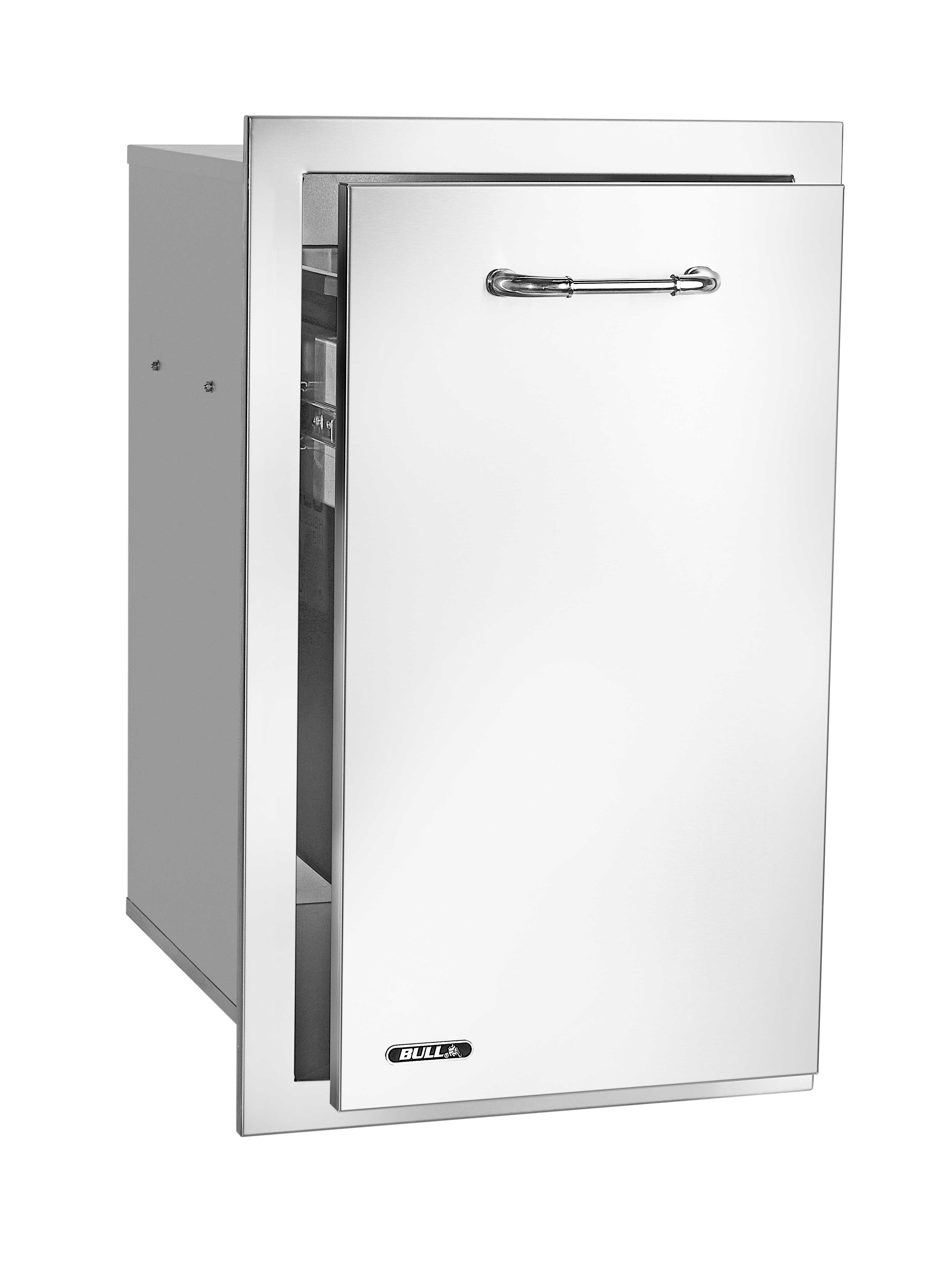 Bull 16" Slim Stainless Steel 10 Gallon Trash Drawer with Reveal (trash can included-56960