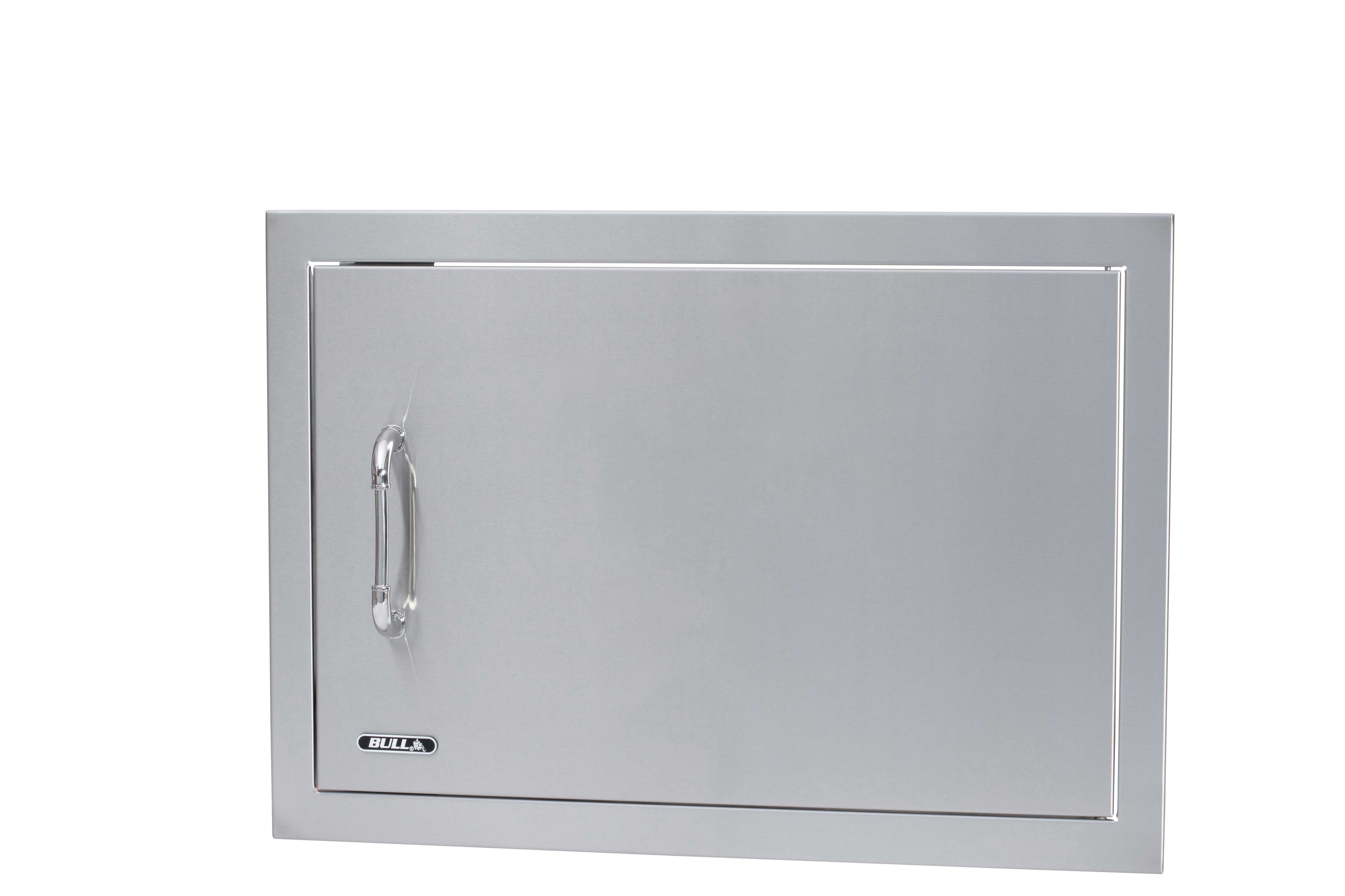 Bull 25-Inch Right Hinged Stainless Steel Single Access Door W/ Reveal - Horizontal-89990