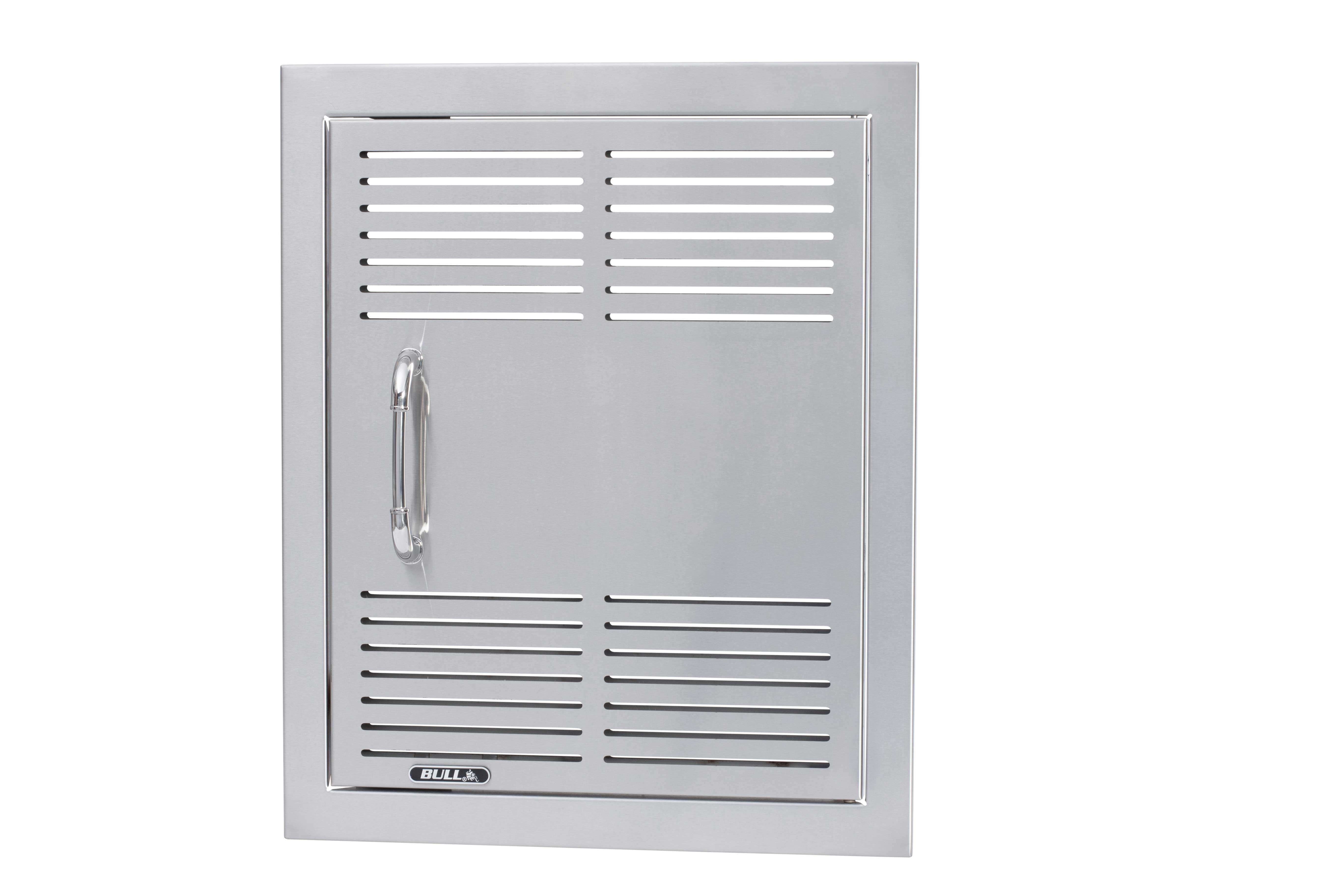 Bull 18-Inch Vented Stainless Steel Single Access Door W/ Reveal - Vertical-90000