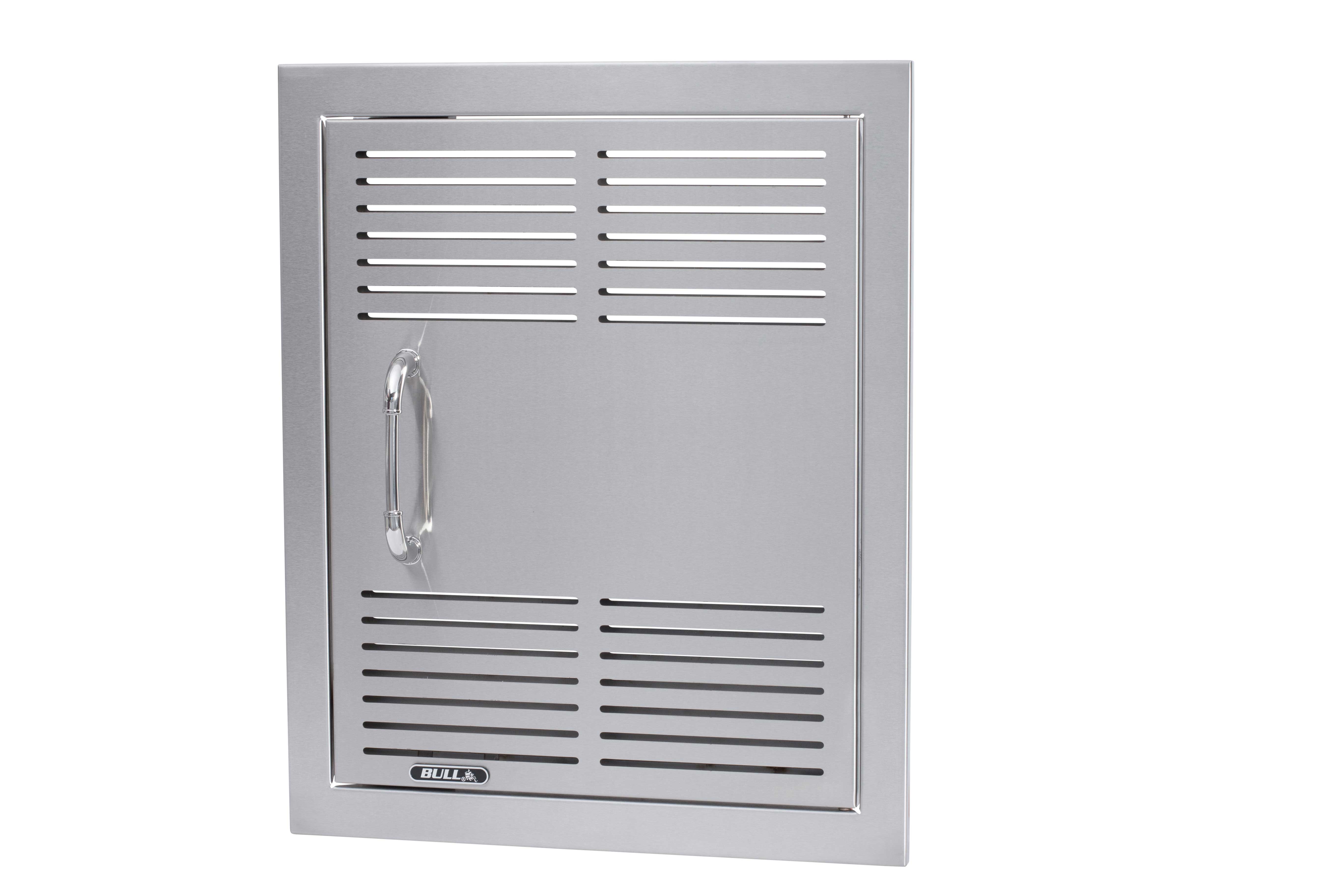 Bull 18-Inch Vented Stainless Steel Single Access Door W/ Reveal - Vertical-90000