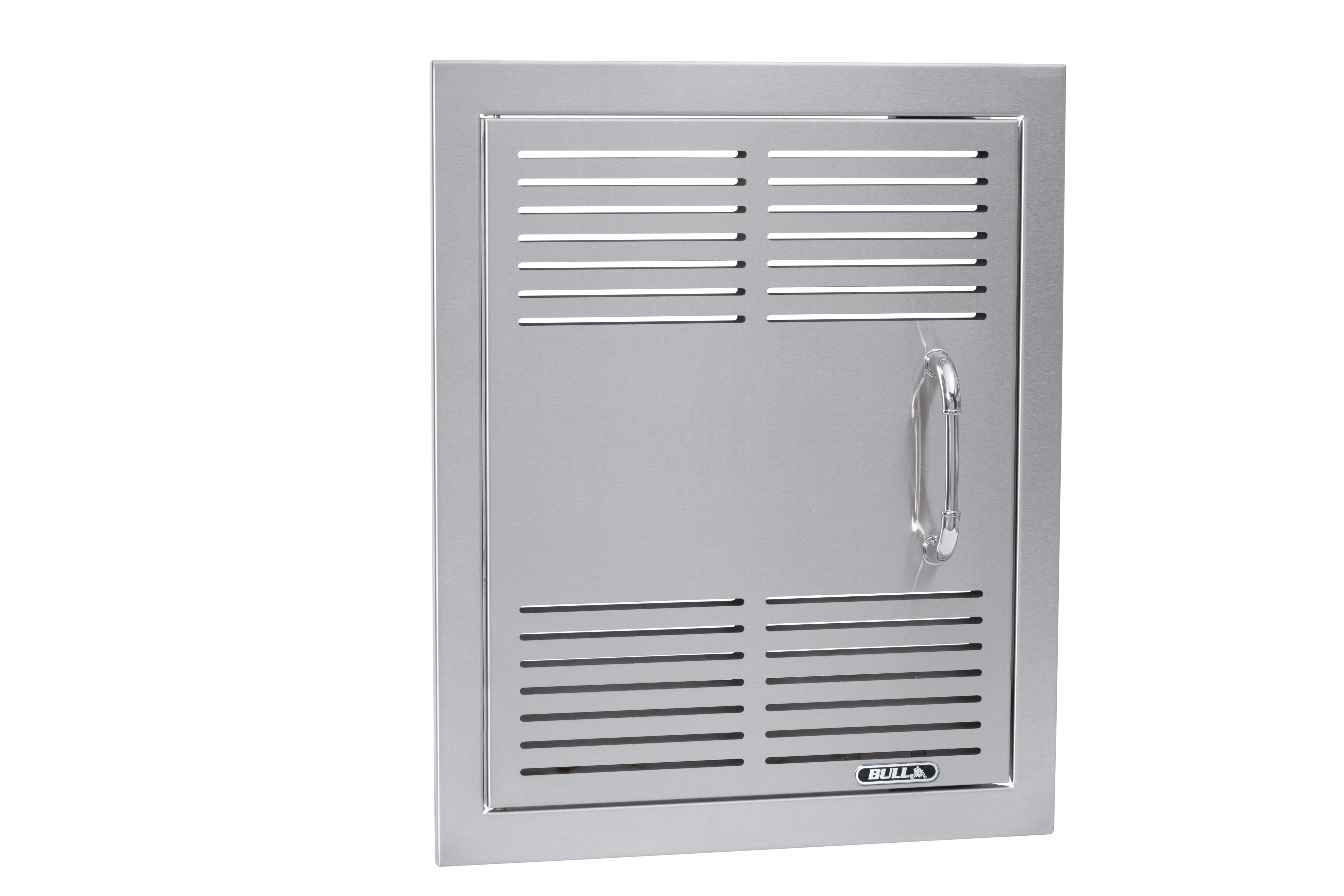 Bull 18-Inch Vented Stainless Steel Single Access Door W/ Reveal - Vertical-90000