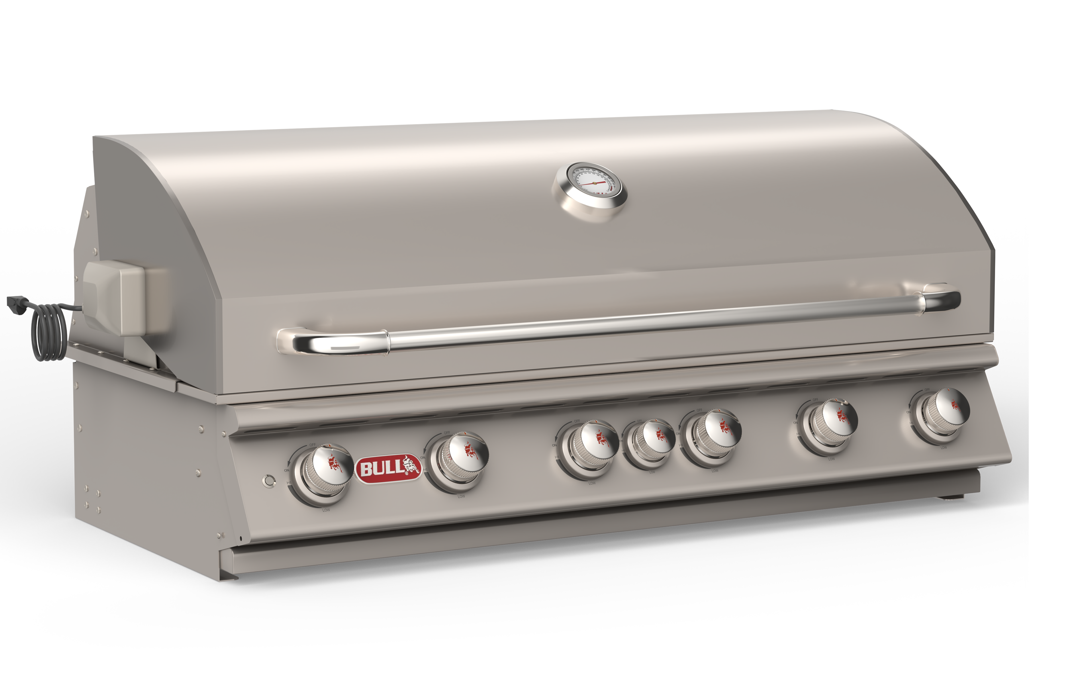 Bull Diablo 46-Inch 6-Burner Built-In Natural Gas or Propane Gas Grill With Rotisserie-62648/62649