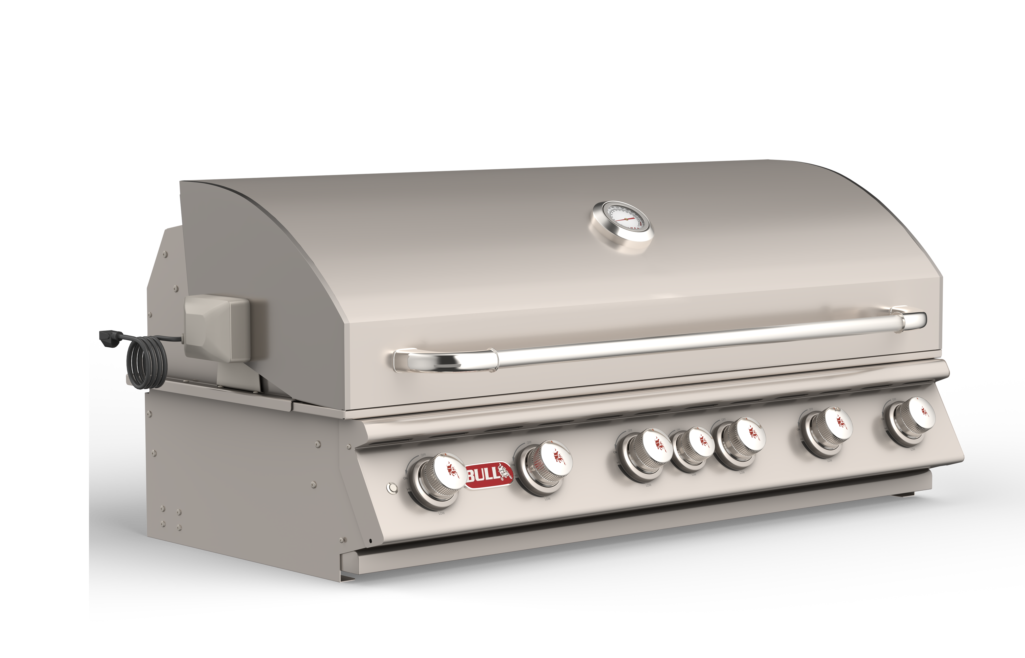 Bull Diablo 46-Inch 6-Burner Built-In Natural Gas or Propane Gas Grill With Rotisserie-62648/62649