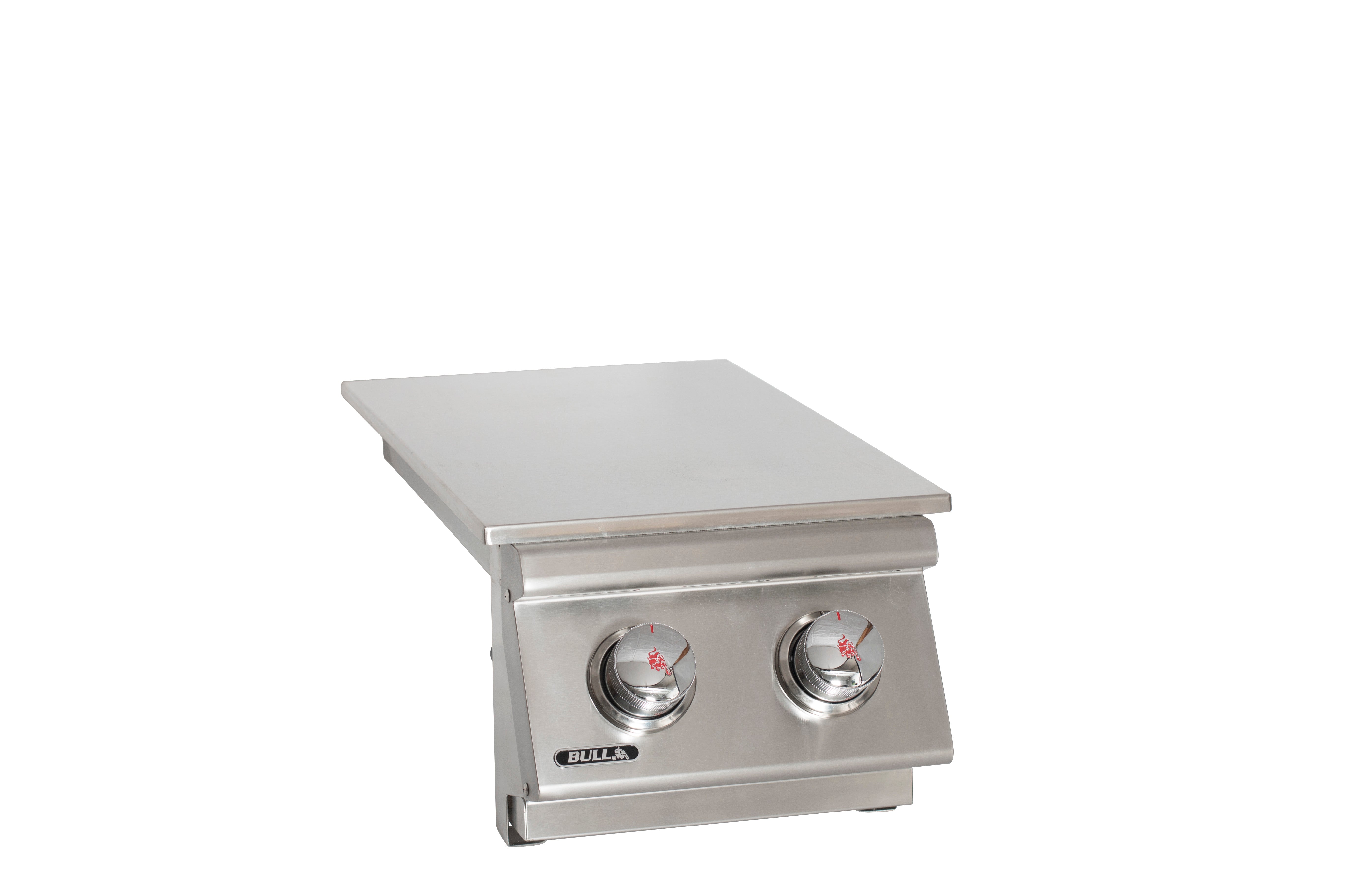 Bull Built-In Natural Gas and Propane Gas Double Side Burner W/ Stainless Steel Lid -300008/9