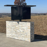 Fenix Vision 360 Luxury Outdoor TV Lift Cabinet Stone Collection-FENFINTVST