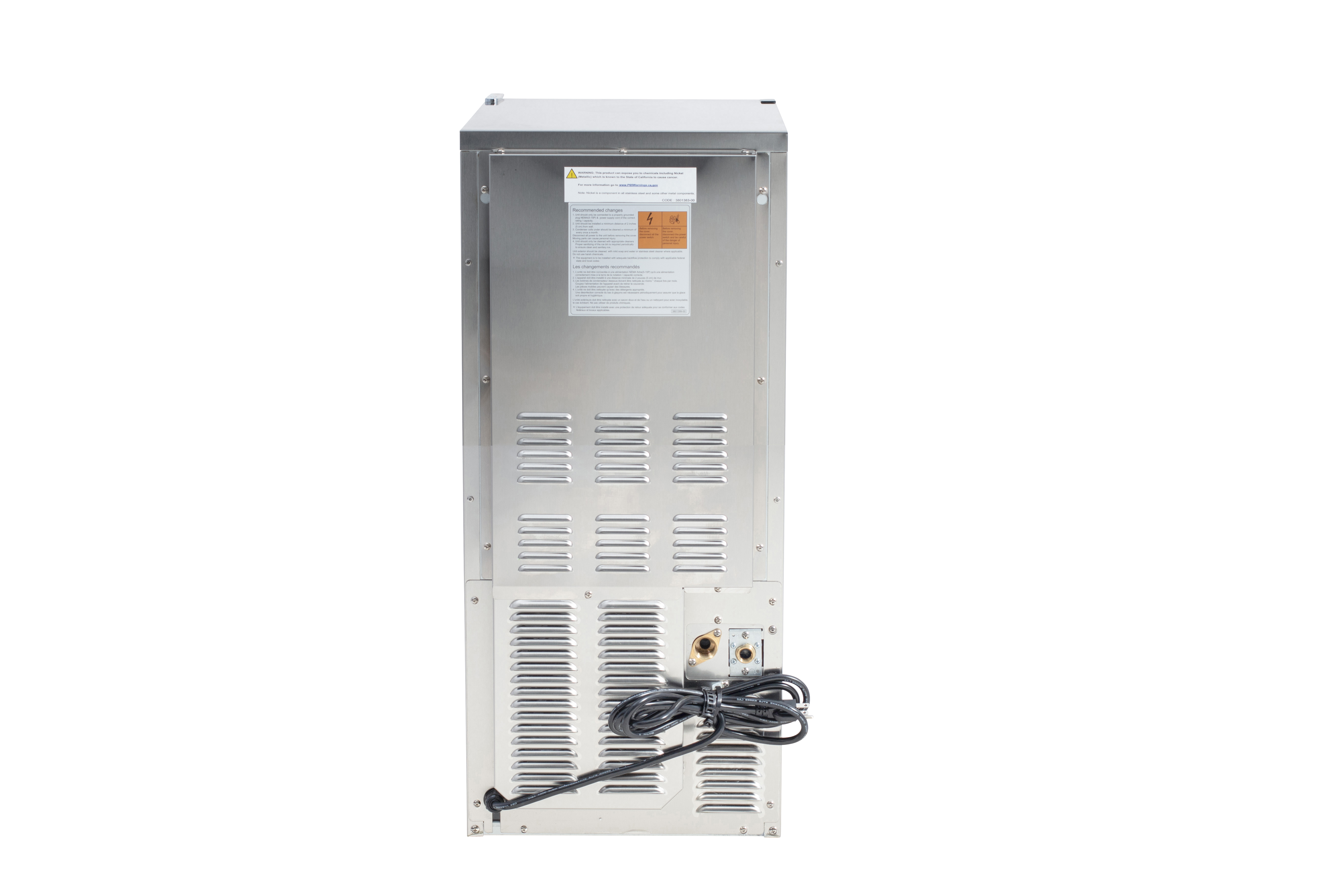 Bull 60 Lb. 15-Inch Outdoor Rated Commercial Ice Maker With Drain Pump-13200