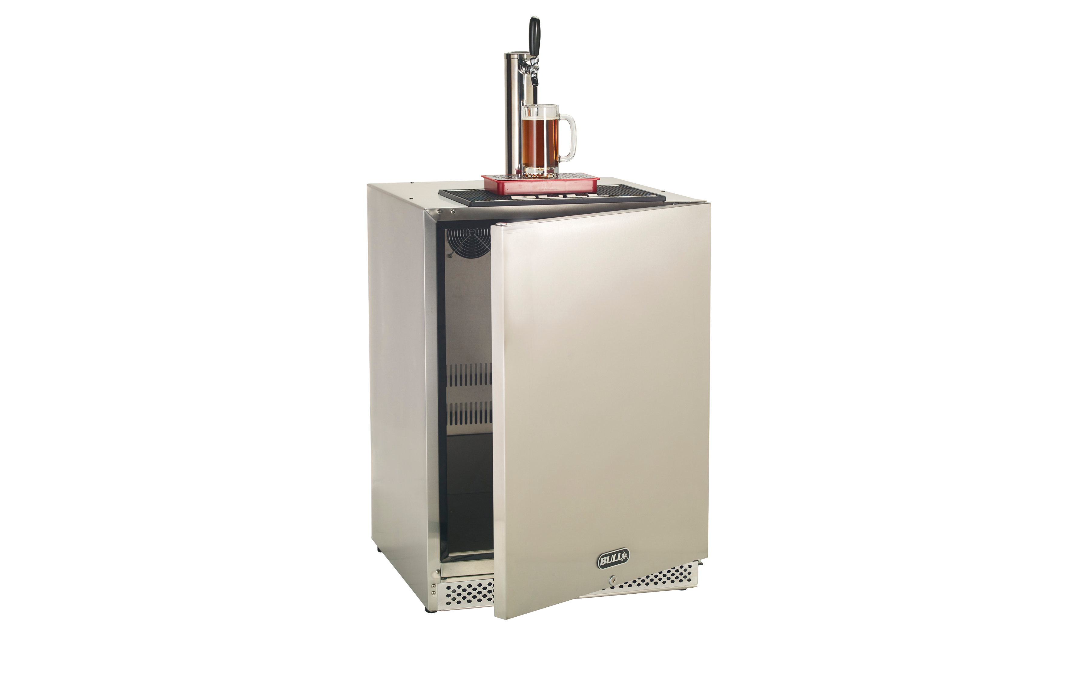 Bull 24-Inch 6.6 Cu. Ft. Left Hinge Outdoor Rated Single Tap Beer Dispenser / Kegerator-17900
