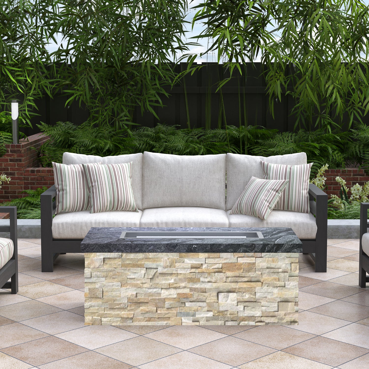 Luxury Low Chat Fire Table Fully Finished-BR-LCT