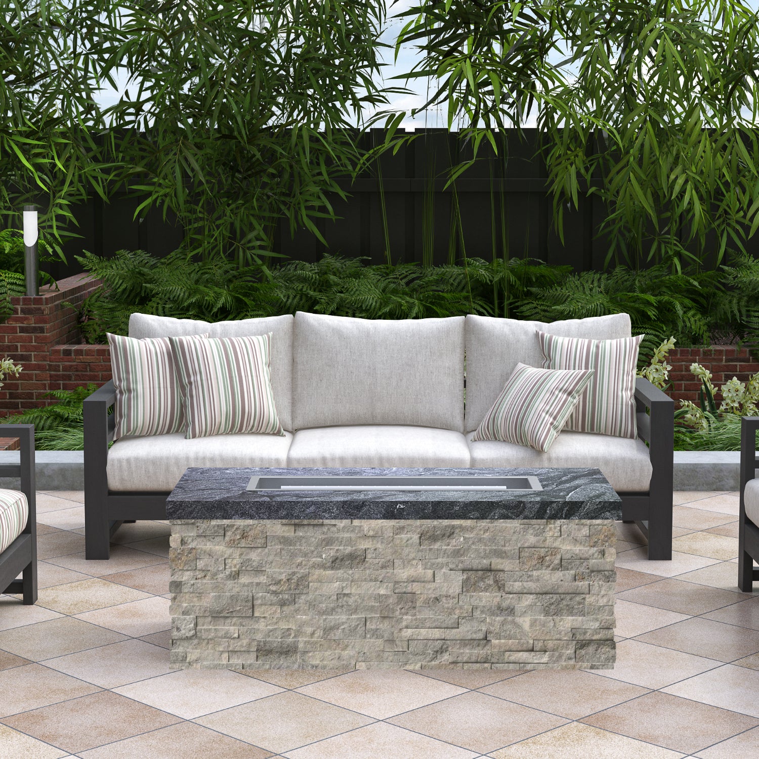 Luxury Low Chat Fire Table Fully Finished-BR-LCT