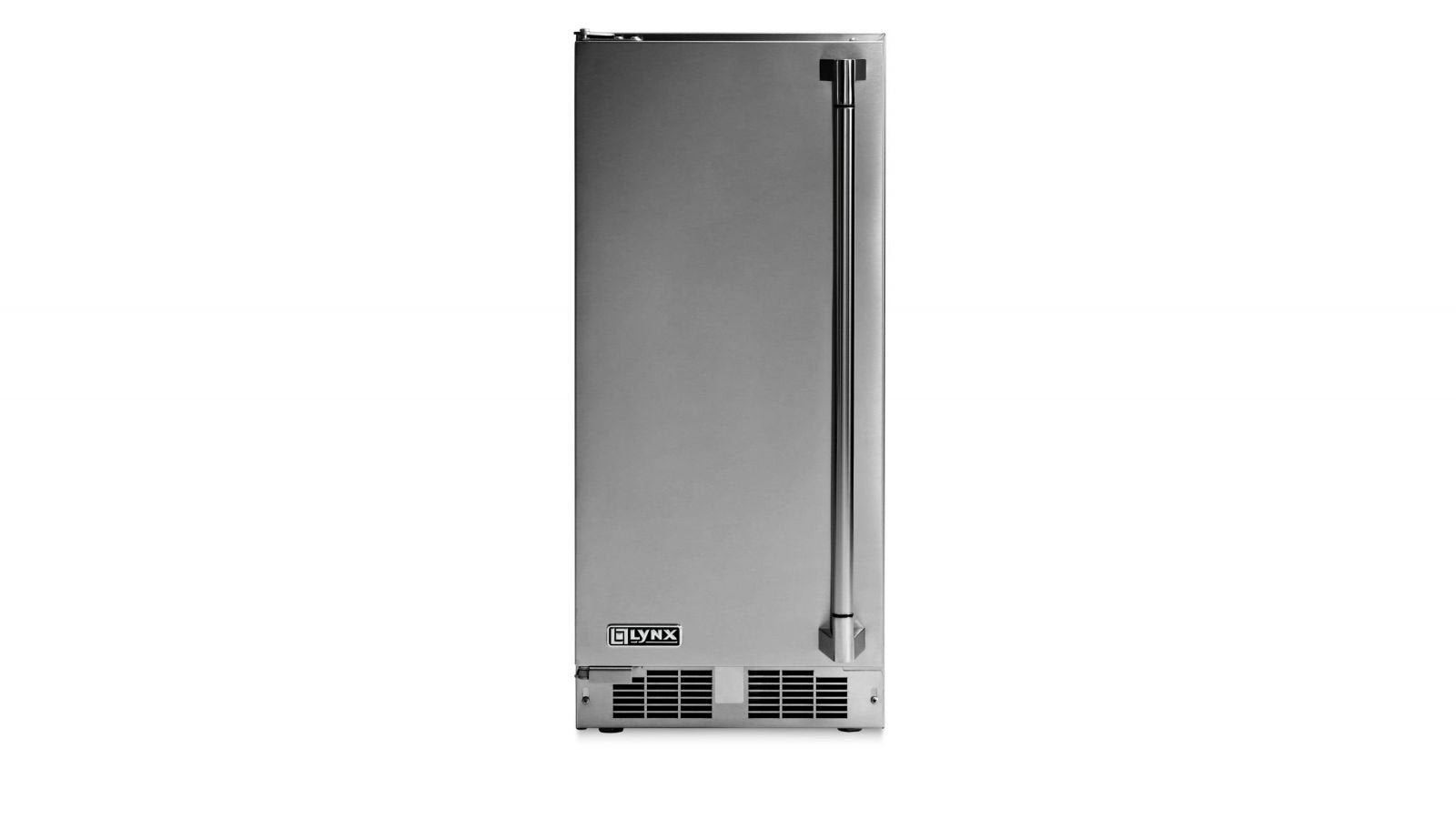 Lynx Professional Stainless Steel 27 Lb. Outdoor Ice Machine Left Or Right Hinge-LN15ICE