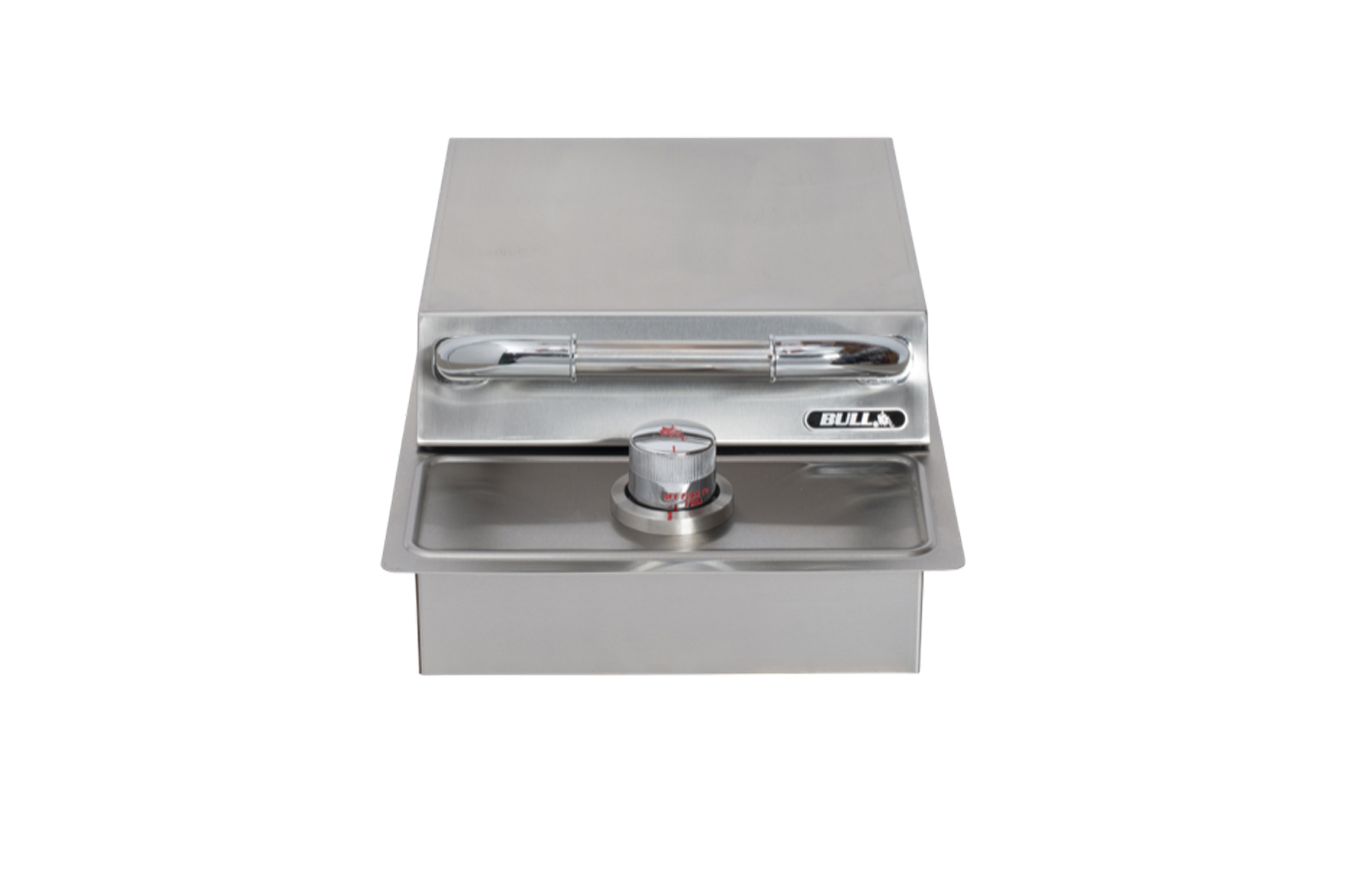 Bull Drop-In Natural Gas and Propane Gas Single Side Burner W/ Stainless Steel Lid -60008/9