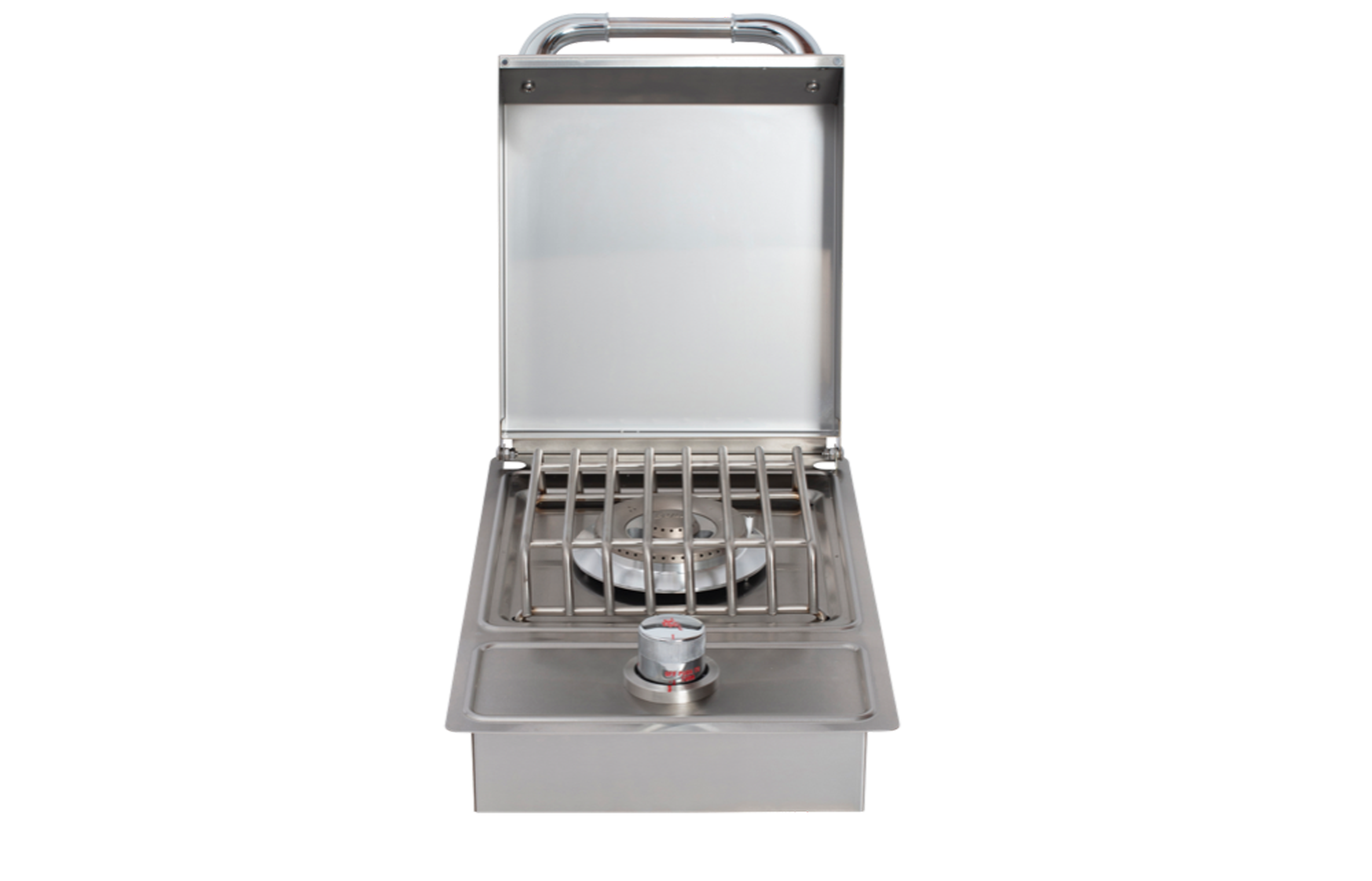 Bull Drop-In Natural Gas and Propane Gas Single Side Burner W/ Stainless Steel Lid -60008/9