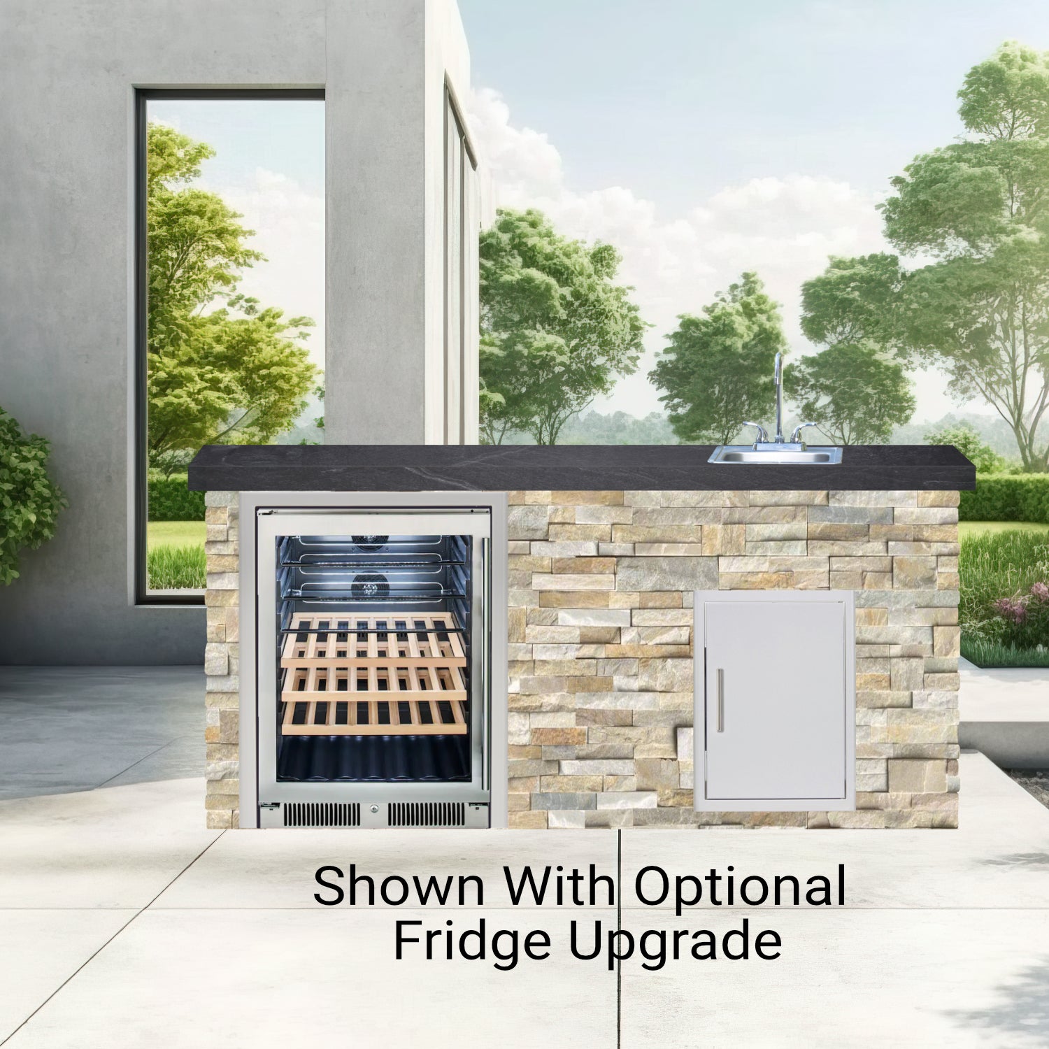 Blaze Quick Ship 72" Premium Finished Outdoor Kitchen PKG 11-BLZ-QSHIP11