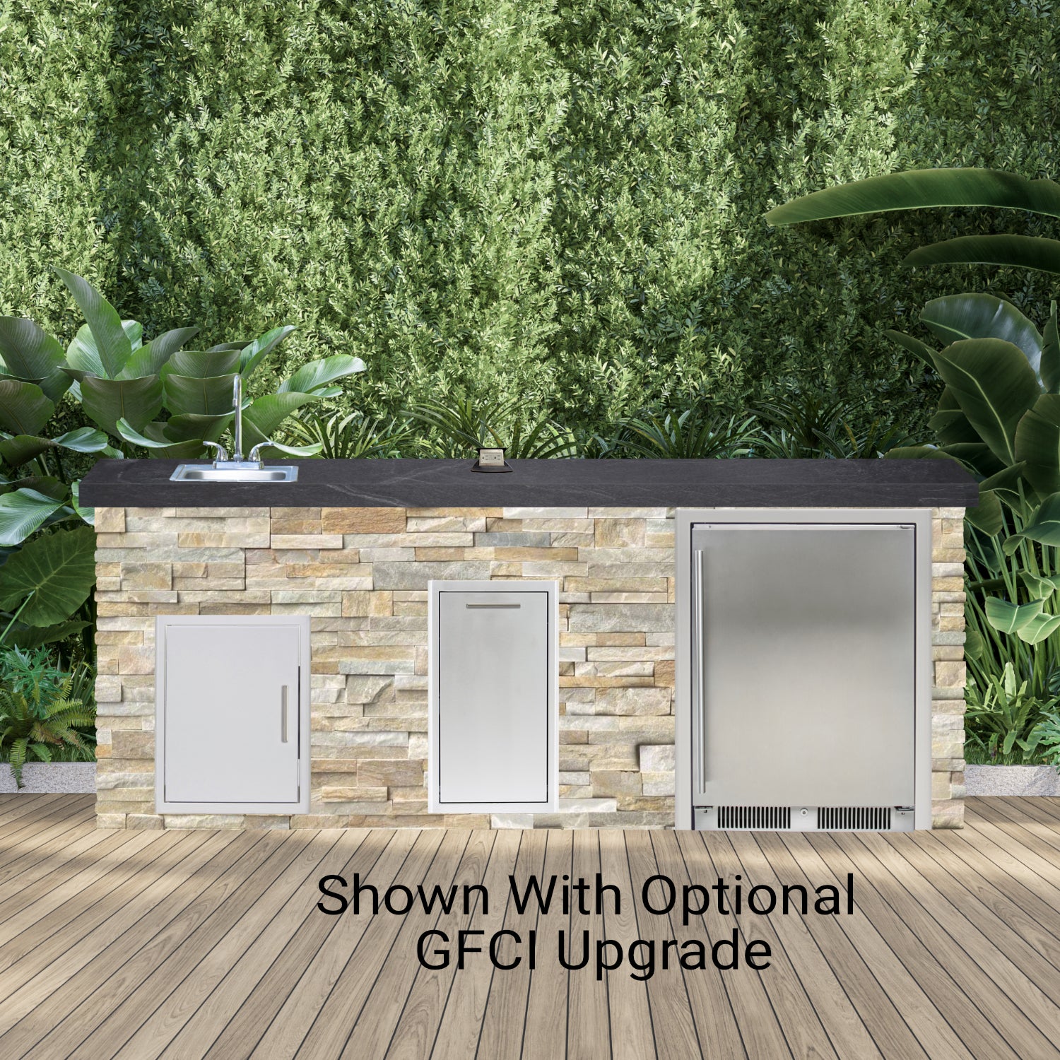 Blaze Quick Ship 96" Luxury Finished Outdoor Kitchen PKG 12-BLZ-QSHIP12