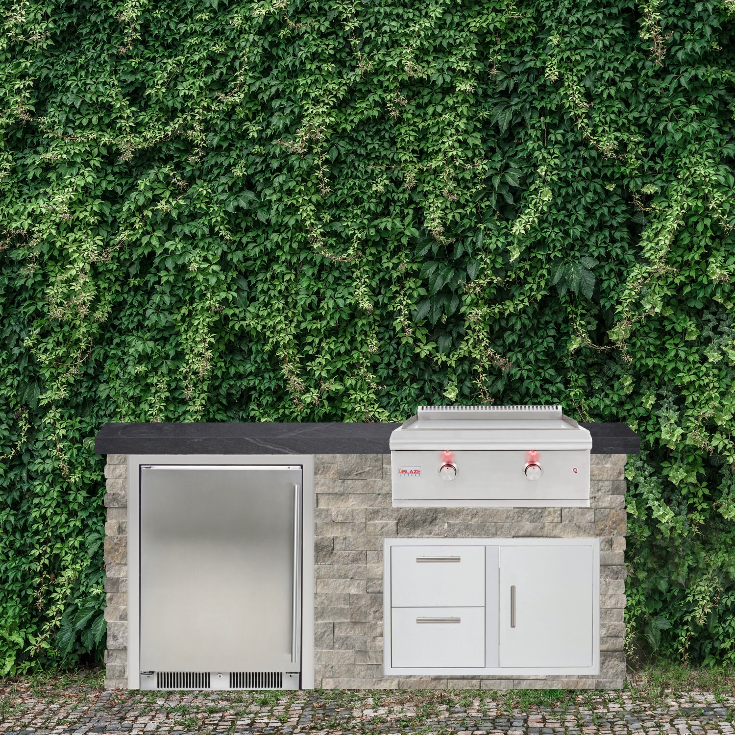 Blaze 72" Ready-To-Finish Quick Ship Outdoor Kitchen PKG6-BLZ-RTFQS6