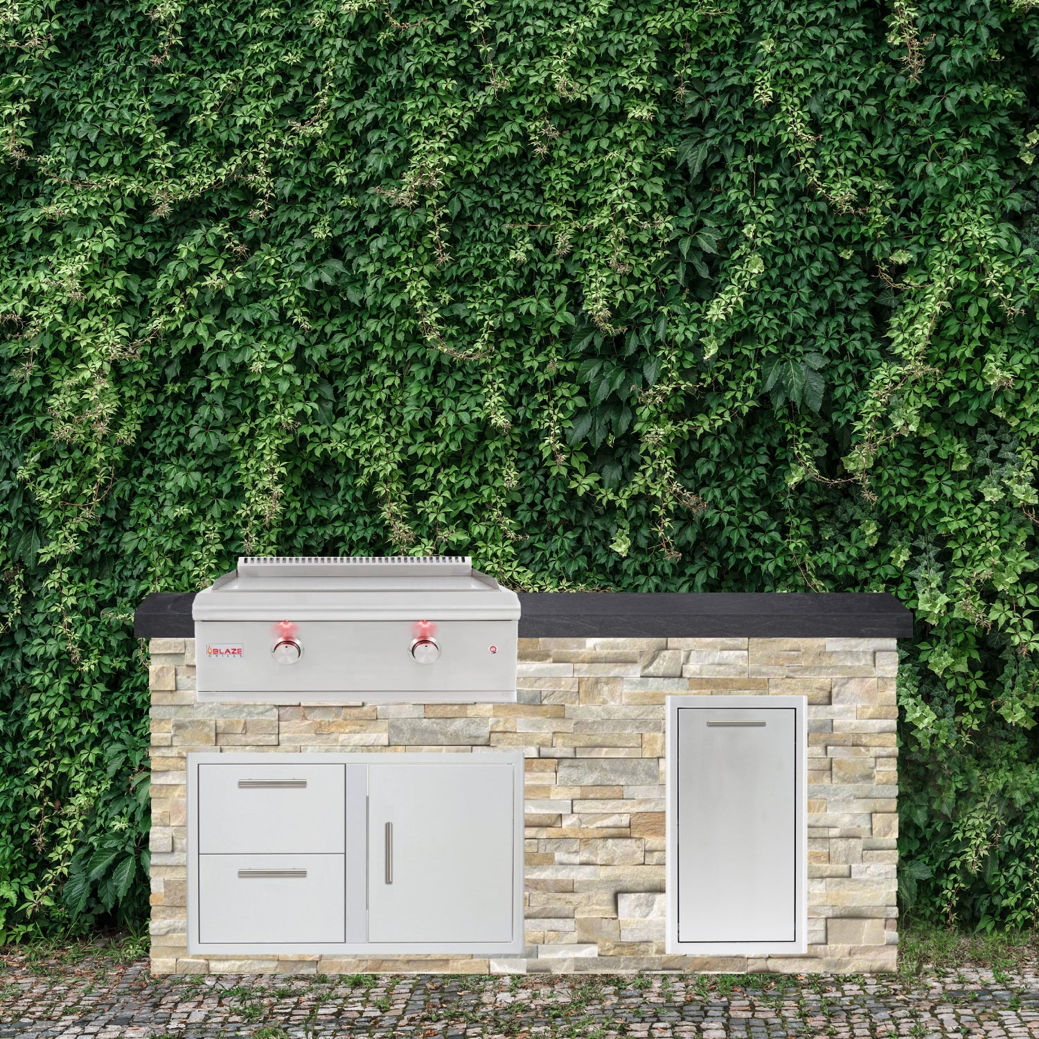 Blaze Quick Ship 72" Premium Finished Outdoor Kitchen PKG 7-BLZ-QSHIP7