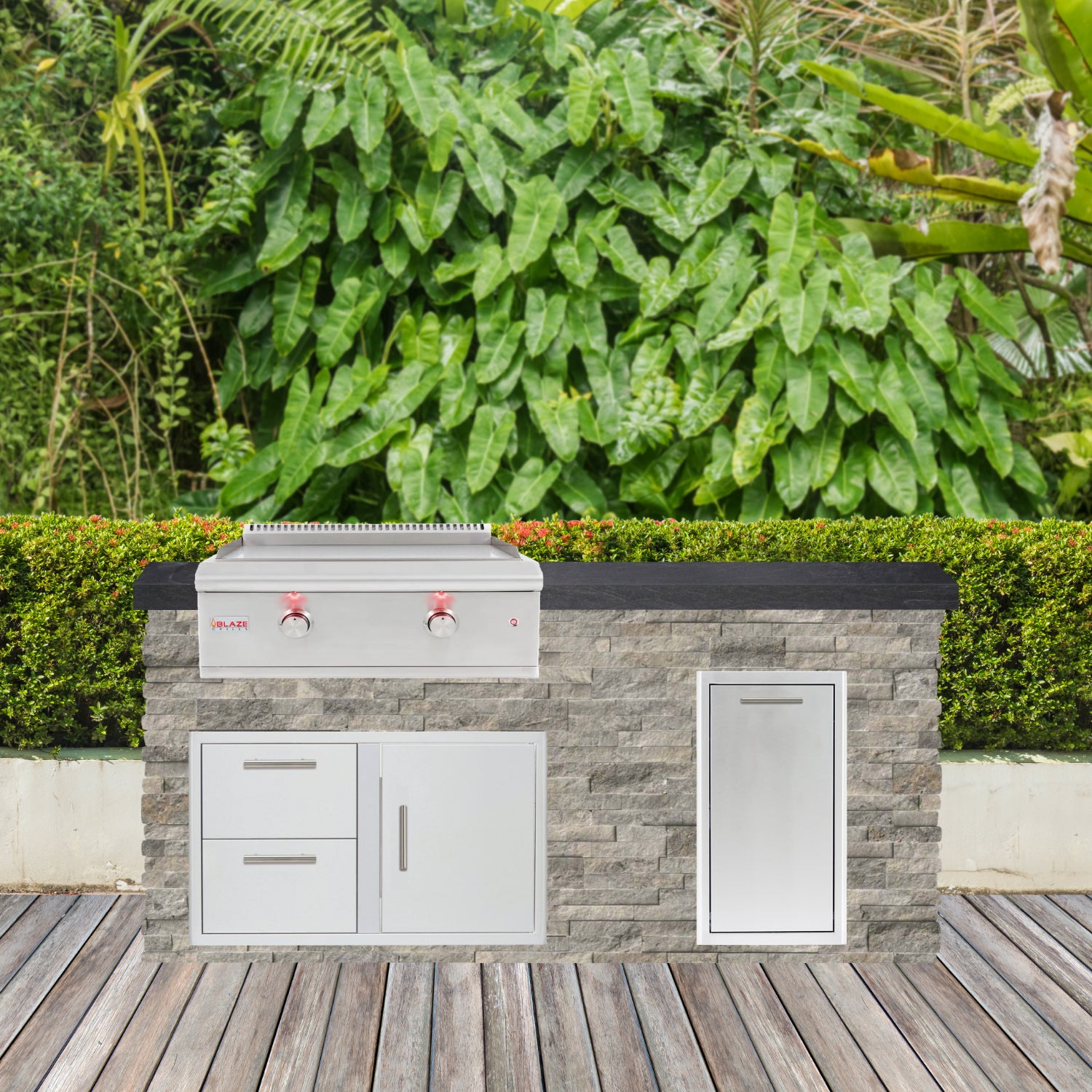Blaze Quick Ship 72" Premium Finished Outdoor Kitchen PKG 7-BLZ-QSHIP7