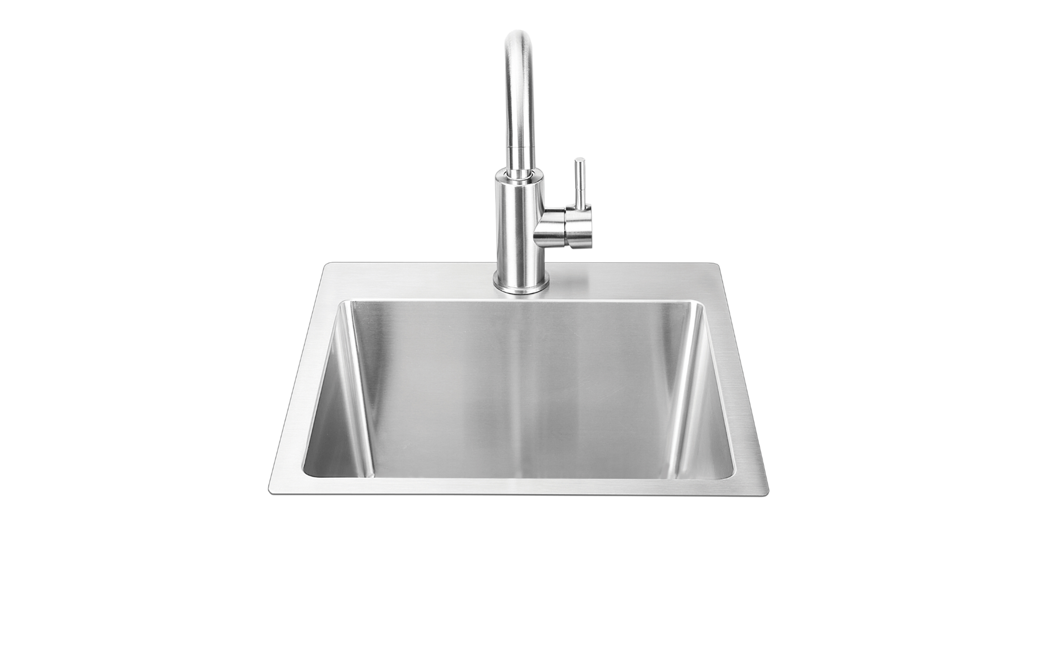 Bull 15-Inch Premium Stainless-Steel Dual Mount Sink-12516